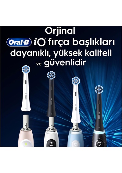 Oral-B iO Radiant White Beyaz Diş Fırçası Yedek Başlığı 4 Adet