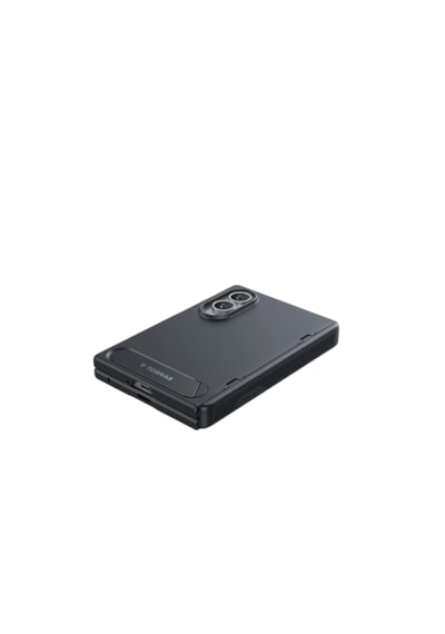 Torras Samsung Galaxy Uyumlu Z Fold 8 Ostand L1 2 Adet Ekran Koruyuculu Standlı Magsafe Kapak Siyah