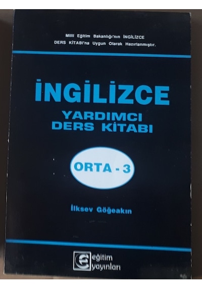 Orta 3.sınıf İngilizce Yardımcı Ders Kitabı 1992 Yılı Basım