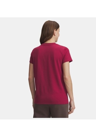 Under Armour Campus Core Kadın T-shirt 1383648-622 Kırmızı