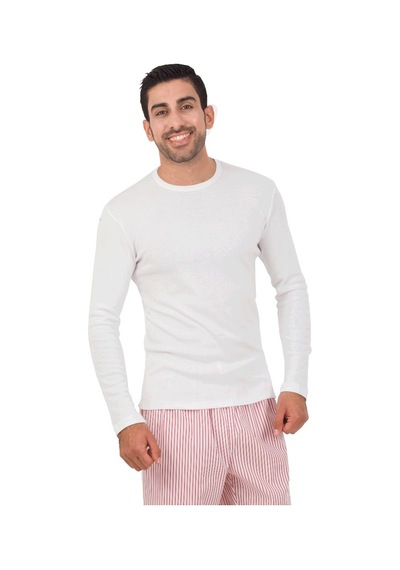 The Don Thedon Beyaz Renk Ribana Erkek Pijama Takımı (105924654)