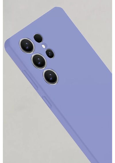 Newface Samsung Galaxy S25 Ultra Kılıf Nano İçi Kadife Silikon - Lila