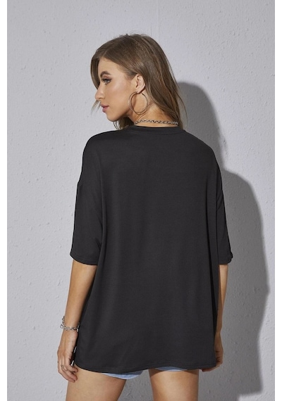 Unisex Pamuklu T-shirt Siyah
