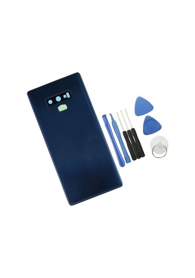 Samsung Galaxy Note 9 N960 Mavi Arka Kapak Cam Kasa Pil Konutu 4681 Mavi