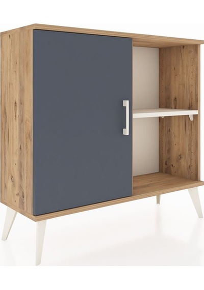 Arges Şifonyer 2 Raflı Tek Kapaklı 88x30x80 Çam-antrasit/aytaşı Antrasit/aytaşı Arges Şifonyer 2 Raflı Tek Kapaklı 88x30x80 Çam-antrasit/aytaşı Antrasit/aytaşı