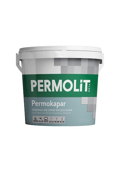 Permolit Permokapar Su Bazlı Dış Cephe Örtücü Astar - Beyaz - 3.5 Kg.