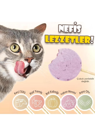 Kediler Için Karışık Lezzetli Lolipop 1.4g 15'li