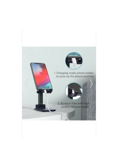 Masa Üstü Telefon / Tablet Standı Kademeli Yükseklik Ayarlı Telef