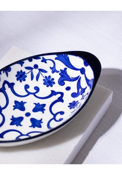 Madame Coco Reve Bleu Ellis Oval Tabak - 19 Cm - Mavi/beyaz 8684427225264 Çok Renkli