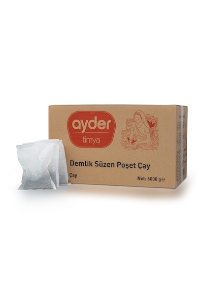 Ayder Timya Büyük Boy Bergamot Aromalı Demlik Poşet Siyah Çay 200'lü 6 Kg