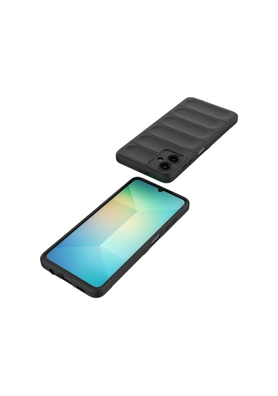 More Tr Samsung Uyumlu Galaxy A07 Kılıf Esnek Tpu Oyuklu Arka Yüzey Tasarımlı Mtr Etnik Silikon Kapak - Siyah