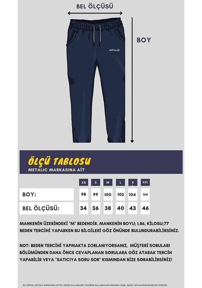 MMetalic Siyah-gri 2'li Erkek Eşofman Altı Etiketli Arka Ve Yan Cepli Regular Fit Lastik Paça 001
