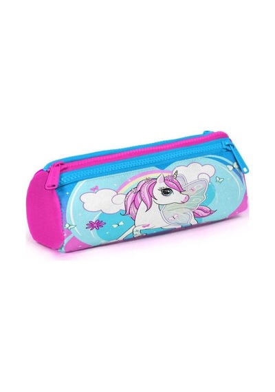 Mavi Neon Pembe Unicorn Çok Renkli