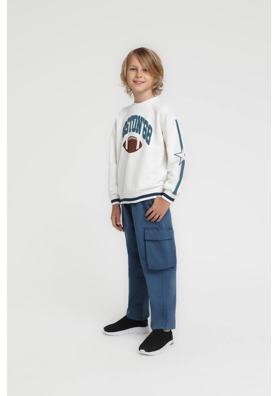 Xo Kids Erkek Çocuk Pantolon 9-13 Yaş 2573 Petrol