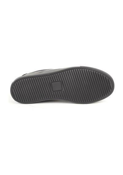 Libero L086.901 Hakiki Deri Baskılı Kauçuk Taban Aksesuarlı Kadın Sneaker Siyah