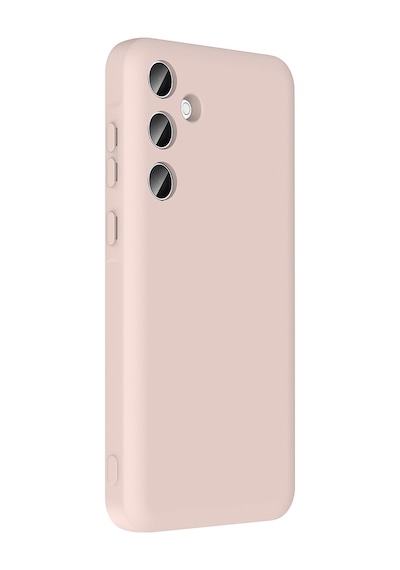 Effox Galaxy Uyumlu A36 Kılıf Kamera Korumalı Kartlık Hazneli Effx Vitra Kapak - Pembe Pembe