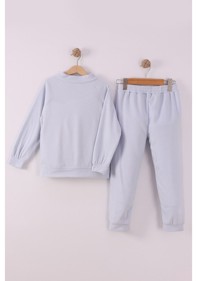 Monox Erkek Çocuk Reglan Kol Fitilli Polar Takım Mavi