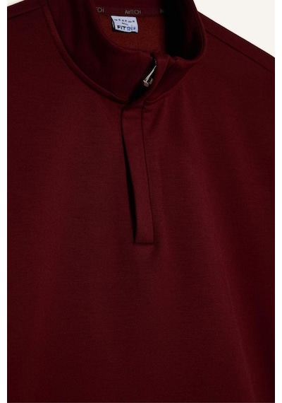 Defacto Standart Fıt Modal Sweatshirt G8148ax25wnbr169 Bordo-br169