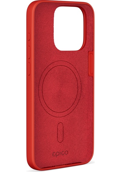 Epico Apple Uyumlu iPhone 15 Pro Max Mag+ Silikon Kılıf Dark Red Kırmızı