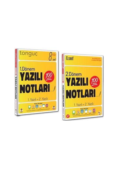 Tonguç 8. Sınıf Yazılı Notları Set 2 Kitap - 1 Ve 2 Dönem Yazılı Tonguç 8. Sınıf Yazılı Notları Set 2 Kitap - 1 Ve 2 Dönem Yazılı