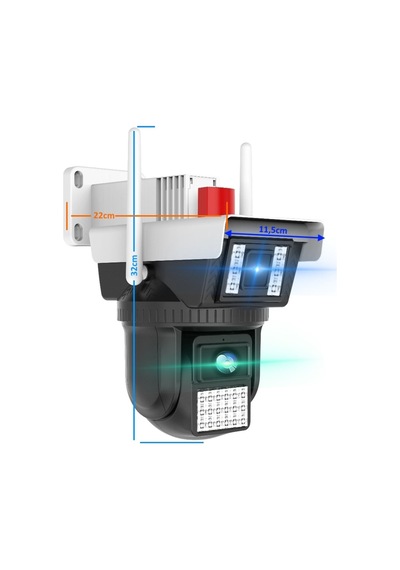 O-kam -3040 6 Mp Dual Lens Wi-fi Ptz Kamera
