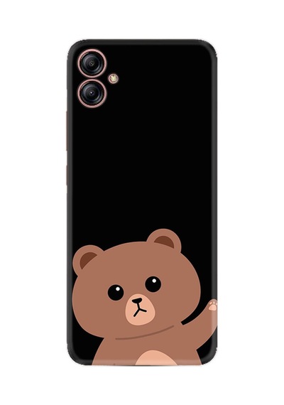 Samsung Samsung Galaxy Uyumlu A04e Kılıf Resimli Desenli Silikon Platinium Series Hello Bear 1905