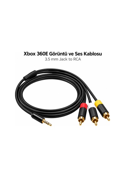 Xbox 360e Görüntü Ve Ses Kablosu Kompozit Av Tv Bağlantı Rca Kablo Yedek Parça