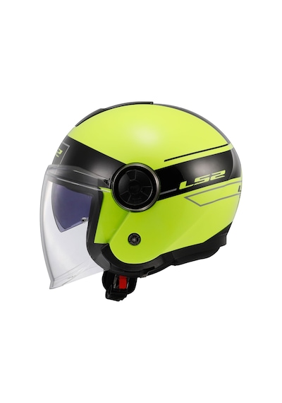Ls2 Classy Classıc Açık Motosiklet Kaskı Neon Sarı - Siyah