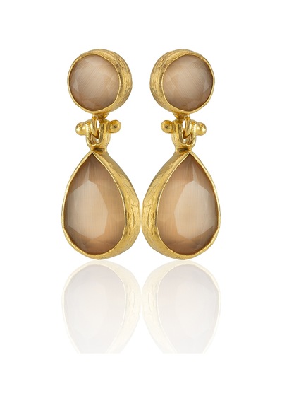 Kadir Jewellery 22 Ayar Altın Kaplama Vintage Küpe -el İşçiliği Ve Hipoalerjenik Küpe Turuncu 02016606