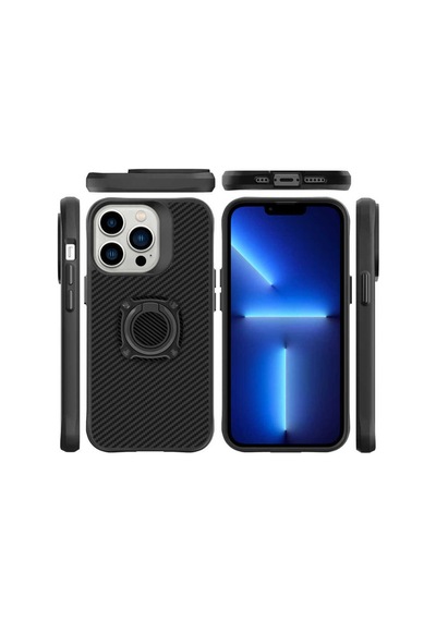 Apple Uyumlu iPhone 13 Pro Max Kılıf Zore Timo Kapak Siyah