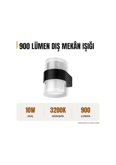 Noas Troya Dış Mekan Dekoratif Aplik 10w Günışığı - Yl83-2002 Diğer