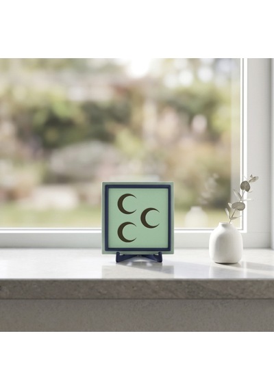 Üç Hilal Temalı Dekoratif Masaüstü Objesi, Modern Ev Ve Ofis Dekorasyonu İçin Estetik Hediye 10x10cm
