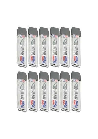 12 Adet Mekanik Kalem Ucu, 0,9 Mm Siyah Renk, 60 Mm Uzunluk