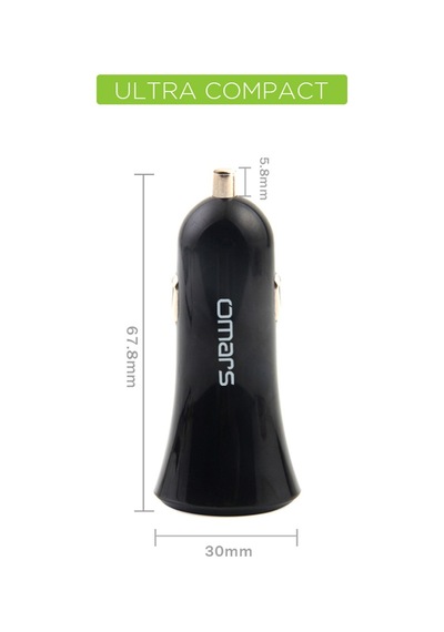 Omars 2.4A Usb Araç Şarj Cihazı
