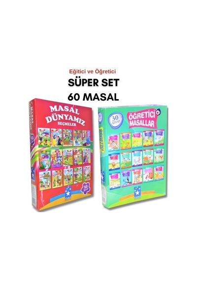 Eğitici Ve Öğretici Seçme Masallar Seti 60 Kitap