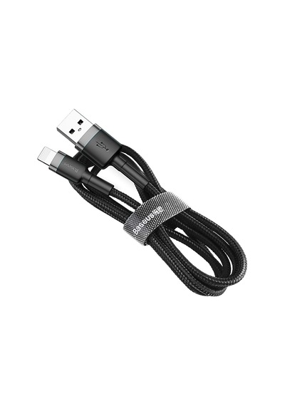 Cafule Serisi, 2.4 A Usb-a & Lightning Şarj Kablosu & Data Aktarım Kablosu, 1 Metre, Gr Standart