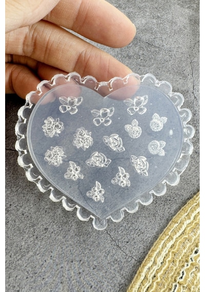 Nail Art Charm Silikon Kalıp Nail Art Desen Kalıbı, Charm Tırnak Süsleme 3d Silikon Kalıp 30