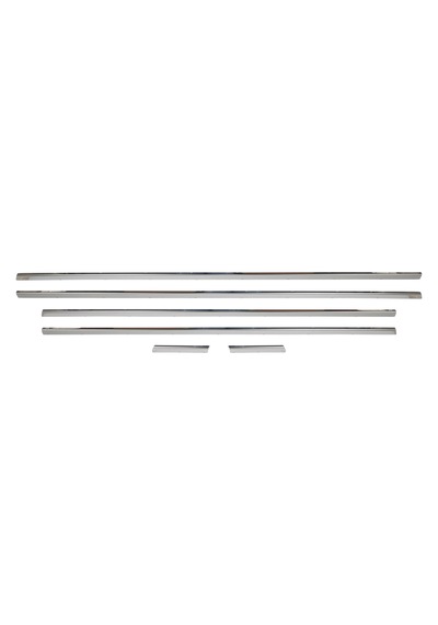 Honda Civic Uyumlu 2006-2011 Krom Cam Çıtası 6 Parça Paslanmaz  Çelik