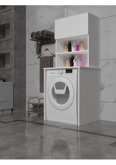 Banyo Dolabı Çok Amaçlı Beyaz