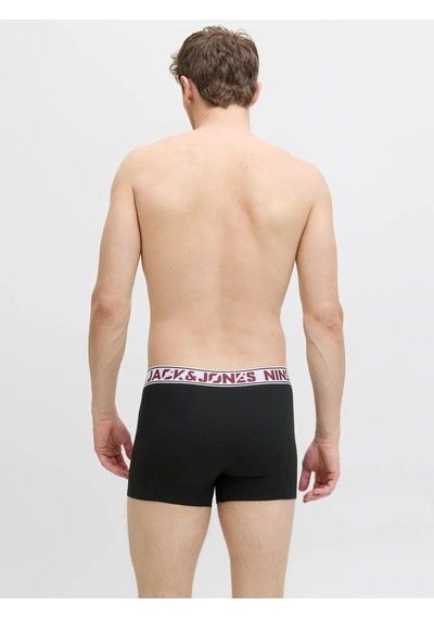 Jack & Jones Jaccolton Erkek 3 Lü Set Laci Gri Siyah Boxer 12282063 Çok Renkli
