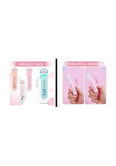 Pati Silgi Pvc Kırtasiye Hediyelik Gift Kedi Pençe Turuncu Kurşu