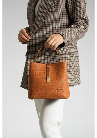 Just Polo Kadın Günlük Kullanıma Uygun Şık El Ve Omuz Çantası Shoulder Bag Taba