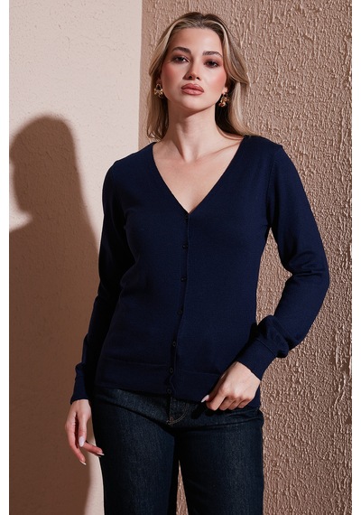 Fashion Friends Bayan Hırka 25k0781k1 Lacivert Lacivert