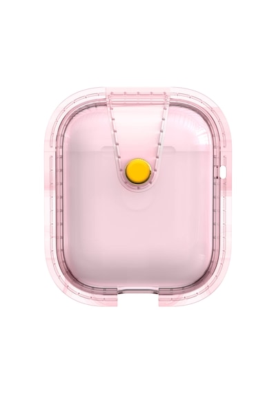 Ariatech Apple Uyumlu AirPods Airbag 33 Darbelere Karşı Dayanıklı Magnetik Kılıf-pembe Pembe
