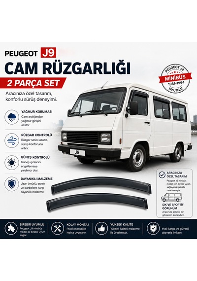 Ottoman Peugeot J9 Uyumlu Cam Rüzgarlığı