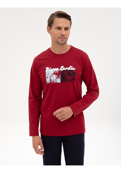 Pierre Cardin Erkek Bordo Pijama Takım 50322631-900 Bordo