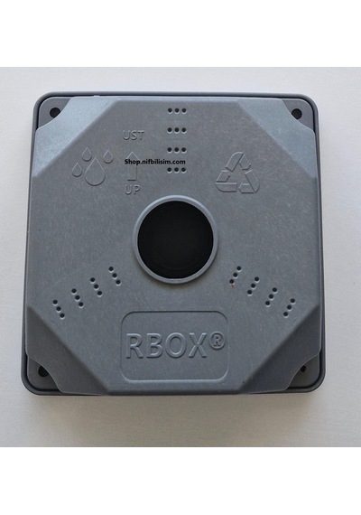 Rbox Wx8 Juncition Duvar Buatı Kamera Montaj Buat Muhafaza Kutusu Taban Dahil Büyük Boy Koyu Gri