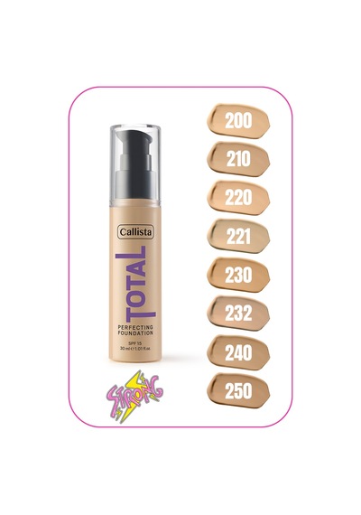 Callista Total Perfecting Fondöten 232 Pembe Bej Light Beige