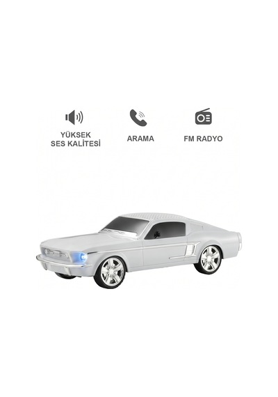 Ws-1967 Araba Tasarım Usb/aux/fm Radyo Ve Led Işık İle Bluetooth Hoparlör
