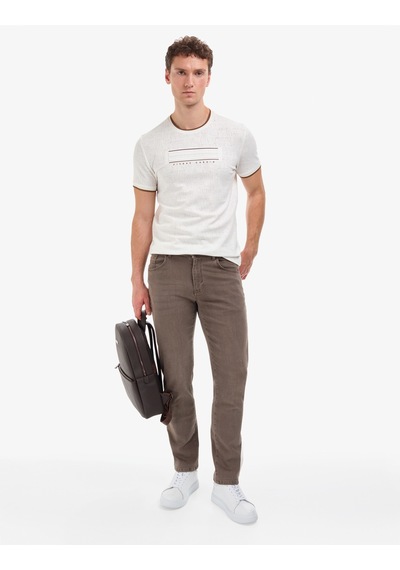 Pierre Cardin Erkek Ekru Tişört 50321064-vr019